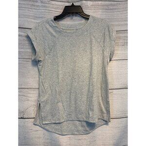 Zella Light Heather Gray Short Sleeve Top XS
